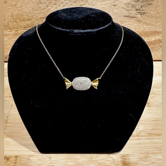 Simone I Smith 18K Gold Over Sterling Silver Crystal Candy Pendant Necklace - Picture 2 of 5